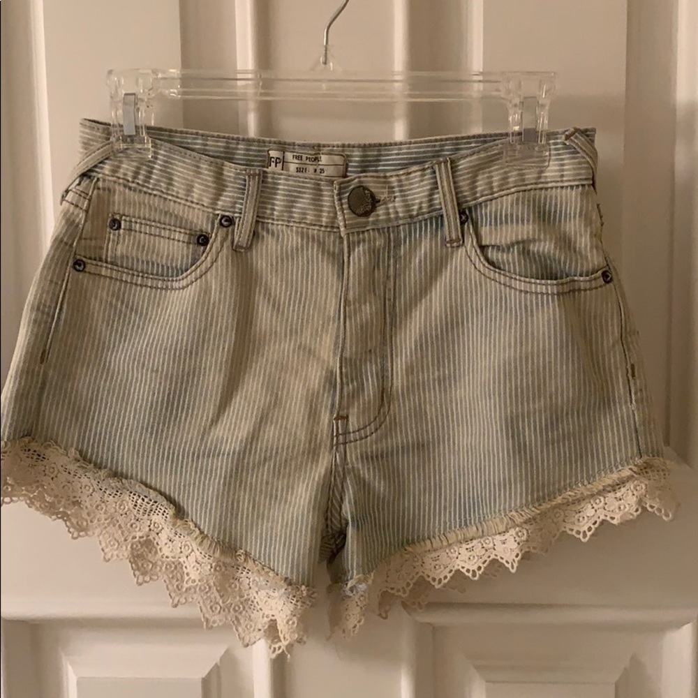 Lace-lined Free People shorts